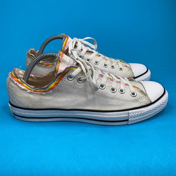 Converse Unisex Adult White All Star Lace Up Low Top Sneaker Shoes Size M9 W11